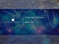 January 2018 Corporate Overview